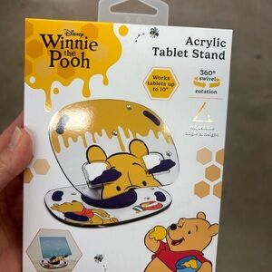 NWT Disney Winnie the Pooh Yellow Acrylic Tablet Stand